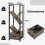 Casart Tree Bookshelf 4 Tier Floor Standing Storage Organizer w/Drawer-Gray 3