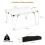 Casart Outdoor Folding Camping Table Picnic Table w/ Storage Bag-Silver 2