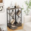 Casart Tree Bookshelf 4 Tier Floor Standing Storage Organizer w/Drawer-Gray 5