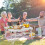 Casart Outdoor Folding Camping Table Picnic Table w/ Storage Bag-Silver 4