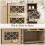 Casart Shoe Storage Cabinet Rustic Shoe Rack w/ Flip Doors & Removable Shelves 6