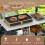 Casart Rolling Bar Cart Movable Pizza Oven Stand with Flip-up Table 2