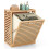 Casart Tilt-out Laundry Hamper 68 L Bamboo Laundry Basket with Removable Fabric Bin 1