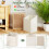 Casart Tilt-out Laundry Hamper 68 L Bamboo Laundry Basket with Removable Fabric Bin 3