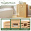 Casart Tilt-out Laundry Hamper 68 L Bamboo Laundry Basket with Removable Fabric Bin 4