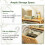 Casart Tilt-out Laundry Hamper 68 L Bamboo Laundry Basket with Removable Fabric Bin 5