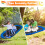 Casart Oval Swing 150 x 80 cm Tree Swing with 100-160 cm Adjustable Heights-Blue 7