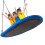 Casart Oval Swing 150 x 80 cm Tree Swing with 100-160 cm Adjustable Heights-Blue 5