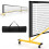 Casart Portable Pickleball Net 22FT Regulation Size Pickle Ball Net-Black 1