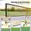 Casart Portable Pickleball Net 22FT Regulation Size Pickle Ball Net-Black 5