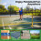 Casart Portable Pickleball Net 22FT Regulation Size Pickle Ball Net-Black 3