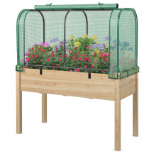 Mini Tunnel Greenhouse w/ Roll-up Door & PE Cover Green (118 x 55 x 60 cm)