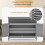 Casart Modern Storage Cabinet Kitchen Buffet Server Sideboard w/ Shelf-Grey 7