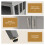 Casart Modern Storage Cabinet Kitchen Buffet Server Sideboard w/ Shelf-Grey 3