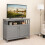 Casart Modern Storage Cabinet Kitchen Buffet Server Sideboard w/ Shelf-Grey 4