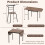 Casart Set of 3 Foldable Dining Table Set Expandable Drop Leaf Kitchen Table with 2 Chairs 6