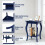 Casart Set of 2 End Table Bedside Table with Open Storage Shelf 4