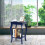 Casart Set of 2 End Table Bedside Table with Open Storage Shelf 6
