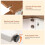 Casart Shower Bench Seat HIPS Shower Stool w/ Handle & Shower Head-Brown 6