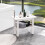 Casart Shower Bench for Inside Shower Waterproof HDPE Bath Stool-White 7