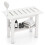 Casart Shower Bench for Inside Shower Waterproof HDPE Bath Stool-White 1