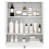 Casart Wall-Mounted Bathroom Cabinet with Mirror Double Door Storage Cabinet 1