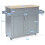 Casart Kitchen Island Cart Rolling Storage Trolley Cart w/ Lockable Rubber Casters 2
