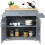 Casart Kitchen Island Cart Rolling Storage Trolley Cart w/ Lockable Rubber Casters 4