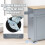 Casart Kitchen Island Cart Rolling Storage Trolley Cart w/ Lockable Rubber Casters 6