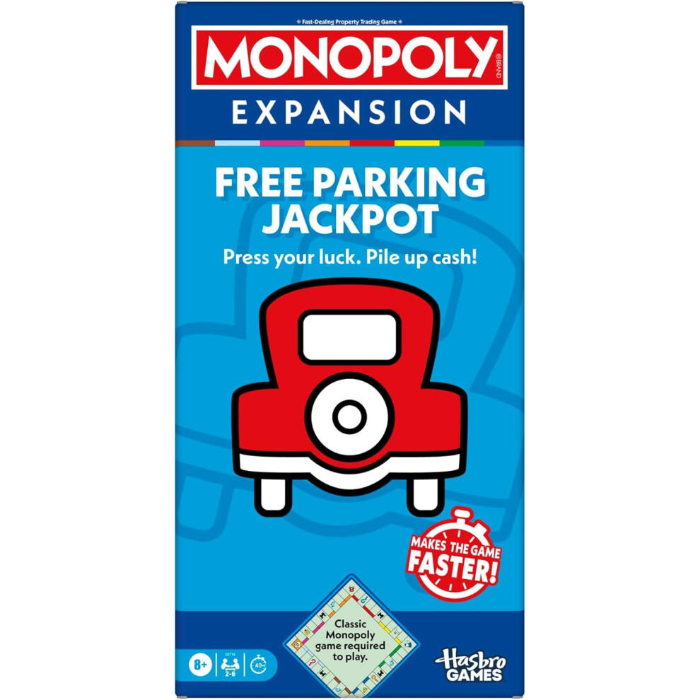 Hasbro Monopoly Free Parking Jackpot Board Game