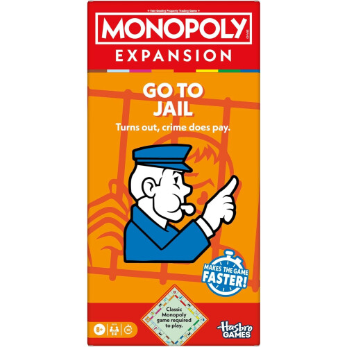 Hasbro Monopoly Go To Jail Board Game