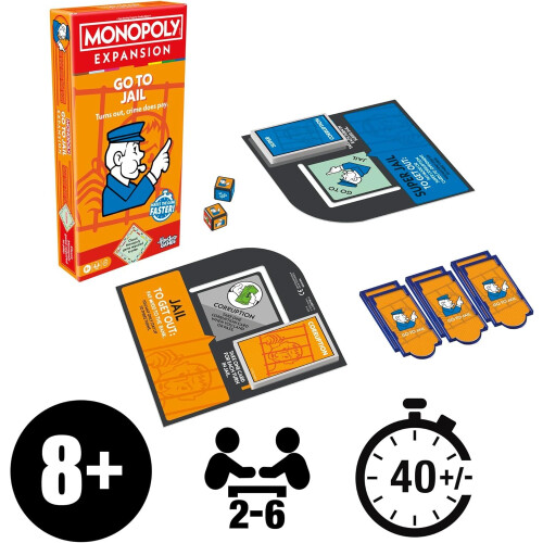 Hasbro Monopoly Go To Jail Board Game 1