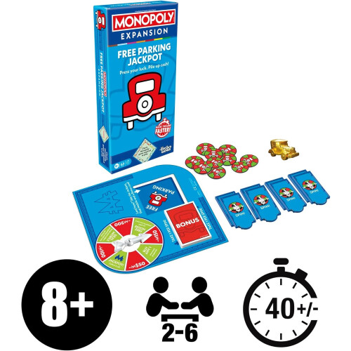 Hasbro Monopoly Free Parking Jackpot Board Game 1