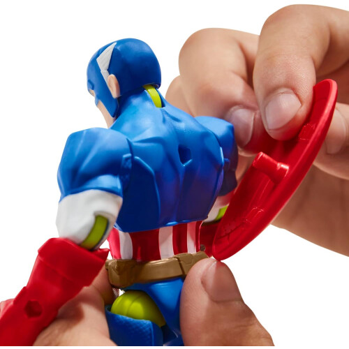 Hasbro Marvel Mixmashers - Captain America Figure Toy 2