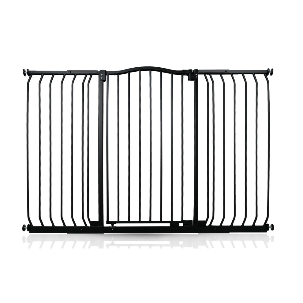 (Matt Black, 143cm - 152cm) Safetots Extra Tall Curved Top Gate-image-OPC-PGVPS7M-NEW
