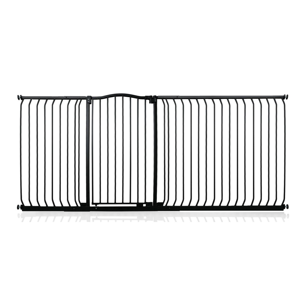 Safetots (Matt 216Cm - 225Cm) Extra Tall Curved Top Gate Black