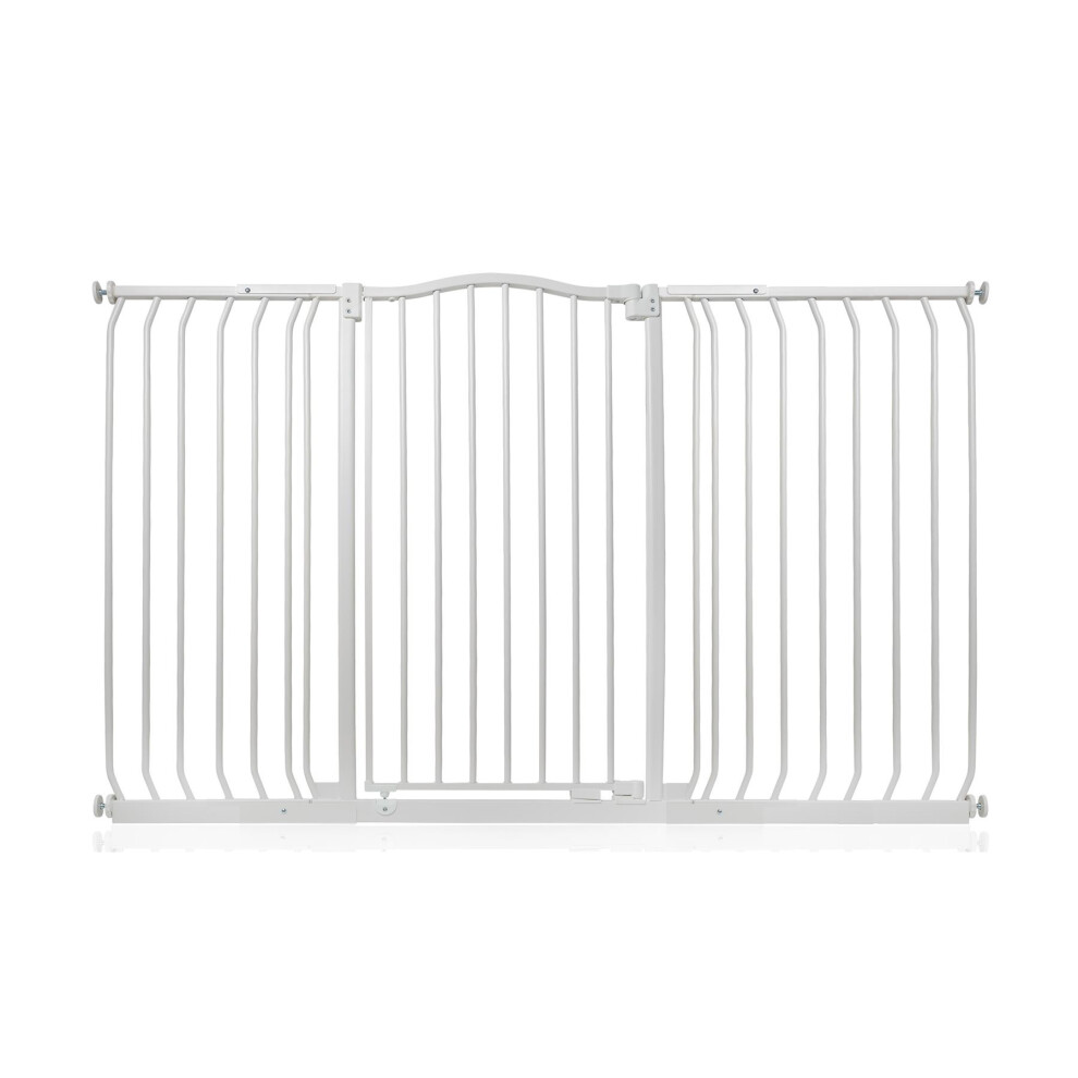 (Matt 152Cm - 161Cm) Extra Tall Curved Top Gate White Safetots