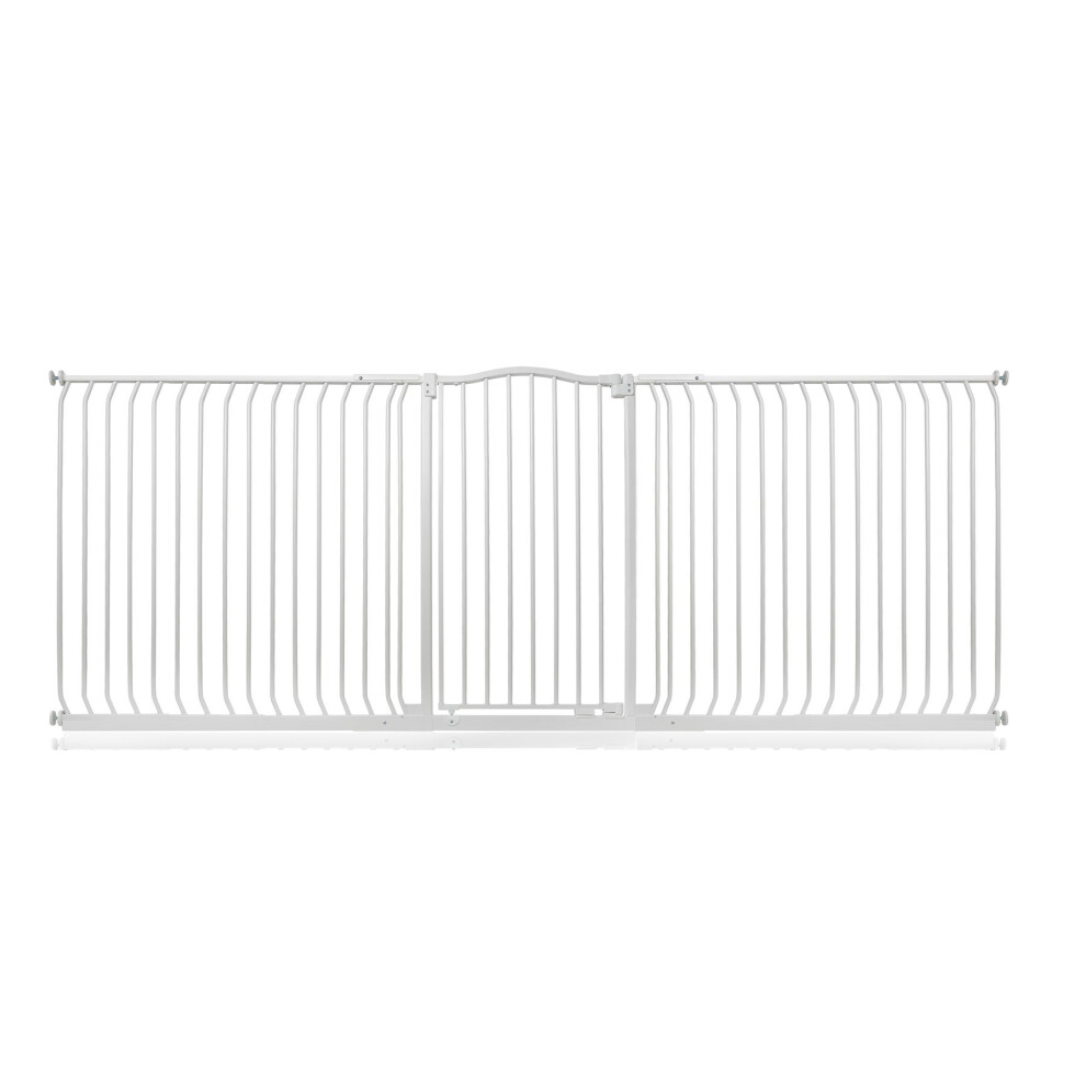 Safetots (Matt 271Cm - 280Cm) Extra Tall Curved Top Gate White