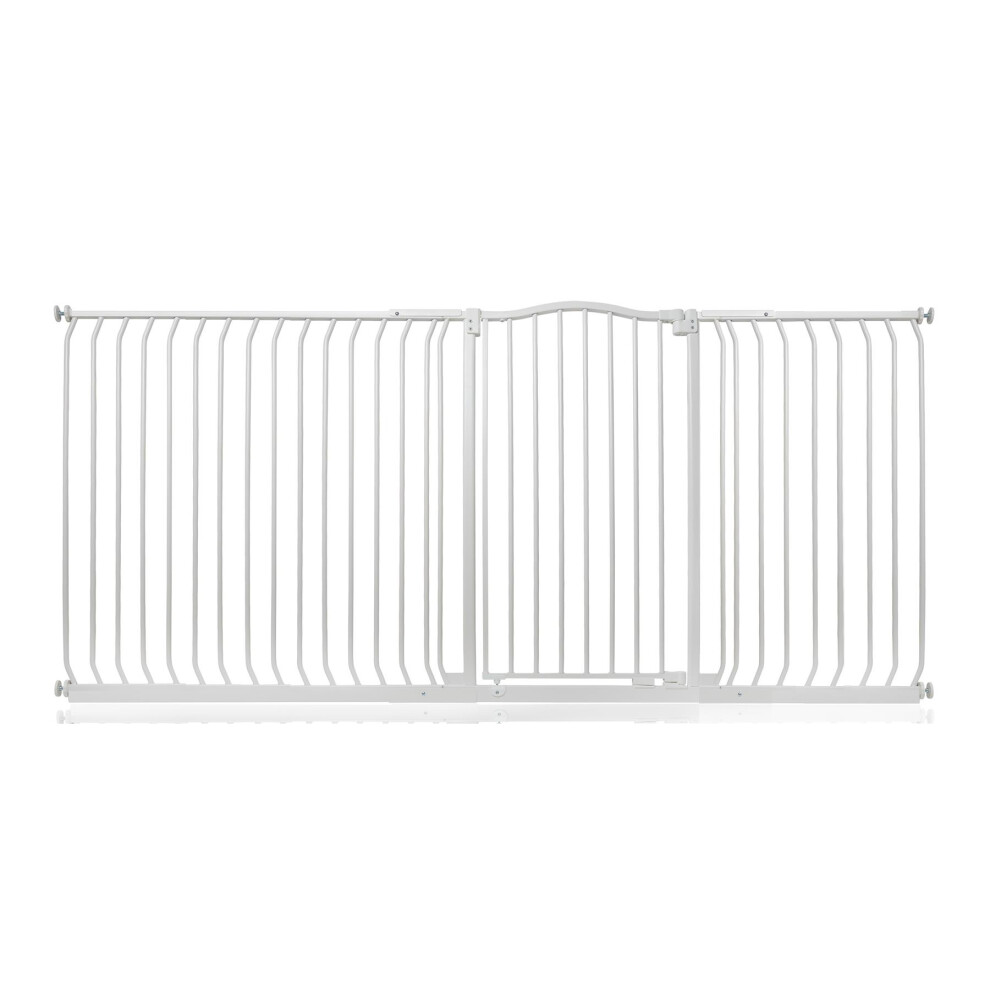 (Matt White, 216cm - 225cm) Safetots Extra Tall Curved Top Gate-image-OPC-PGVPS8Z-NEW