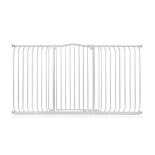 (Matt White, 170cm - 179cm) Safetots Extra Tall Curved Top Gate