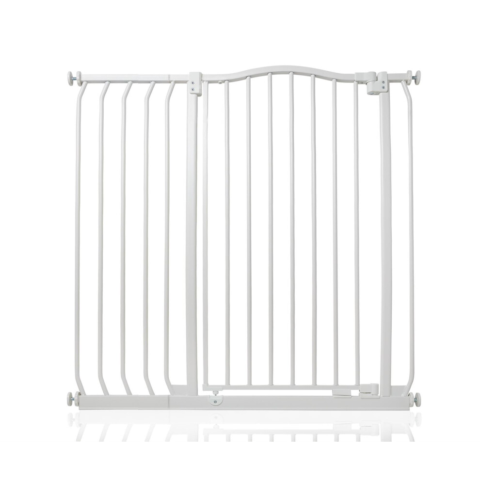 (Matt White, 98cm - 107cm) Safetots Extra Tall Curved Top Gate-image-OPC-PGVPS8D-NEW