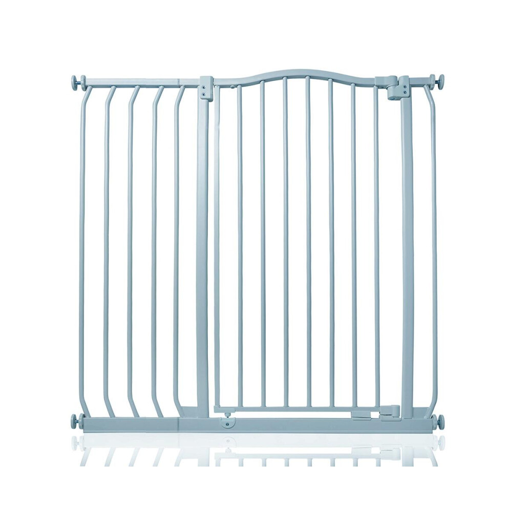 Safetots (Matt 98Cm - 107Cm) Extra Tall Curved Top Gate Grey