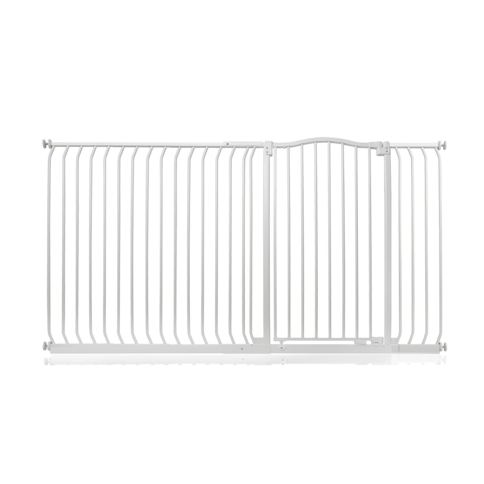 (Matt White, 189cm - 198cm) Safetots Extra Tall Curved Top Gate-image-OPC-PGVPS8V-NEW