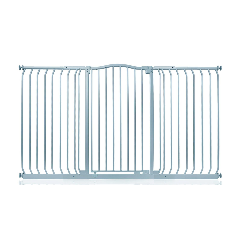 (Matt Grey, 161cm - 170cm) Safetots Extra Tall Curved Top Gate
