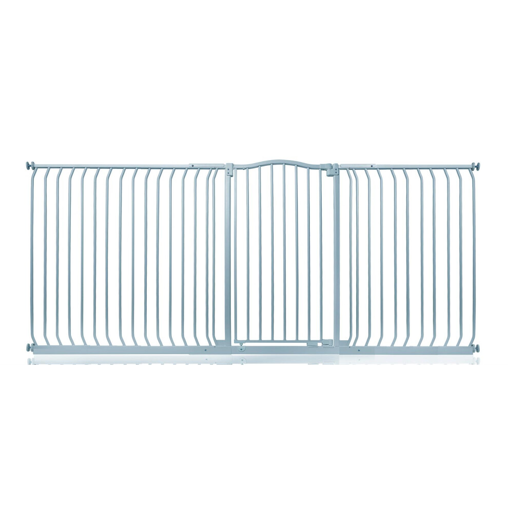 Safetots (Matt 225Cm - 234Cm) Extra Tall Curved Top Gate Grey
