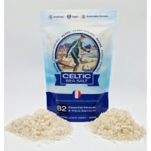 Organic Celtic Sea Salt 600g, 100% Natural, Light Grey Coarse