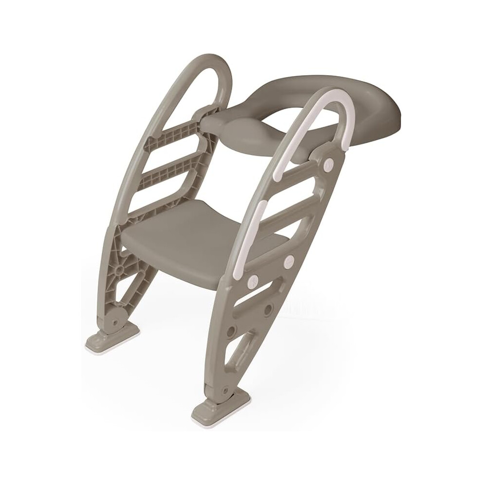 Dolu Toilet Trainer With Adjustable Non-Slip Ladder - Grey