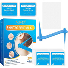 Aliver 40X Skin Tag Remover Kit – 2-in-1 Painless Removal Tool for Small, Medium & Large Skin Tags (2mm–7mm)