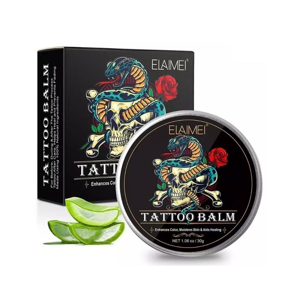 Elaimei Tattoo Aftercare Balm – 30G – Enhances Color & Accelerates Healing For New & Old Tattoos