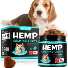 Oimmal Hemp Calming Chews for Dogs – 110x Bacon-Flavored Anxiety Relief Treats